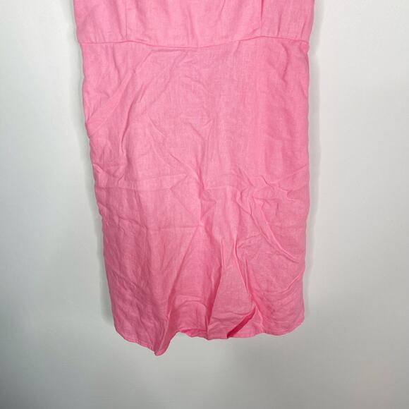 Old Navy S Pink Fit and Flare Tie Shoulder Mini Cami Dress Sparkle Berry Square - Picture 4 of 12